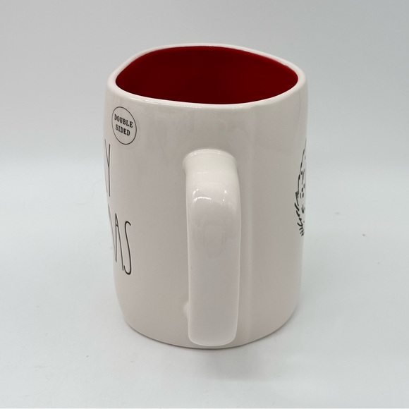 Rae Dunn MERRY CHRISTMAS Double Sided Ceramic Christmas Coffee Tea Mug - Picture 3 of 6